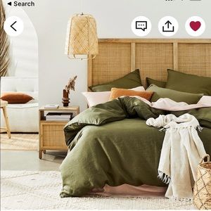 Moss Green King Duvet 3 pc set